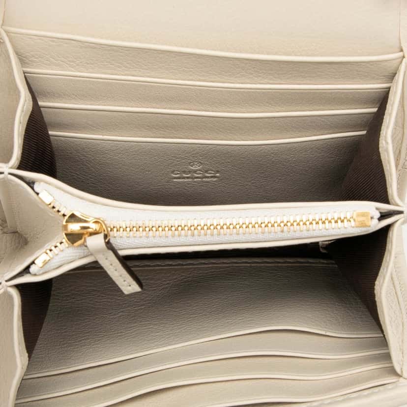 Gucci Medium Calfskin Blondie Wallet on Chain White Leather Very good condition - Model View