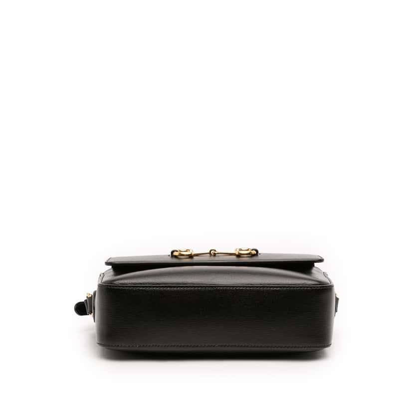 Gucci Small Leather Horsebit 1955 Camera Bag Black Leather Very good condition - Inside View