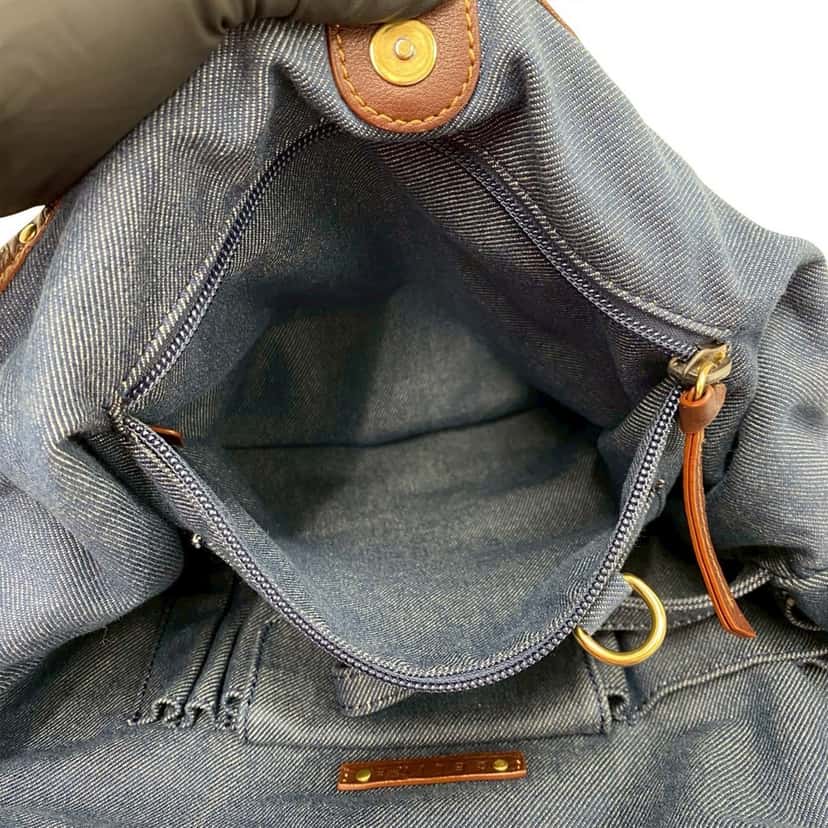 Celine Macadam Denim Bittersweet Hobo Blue Very good condition - Model View