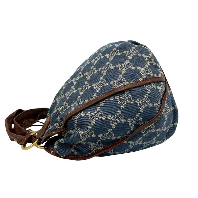 Celine Macadam Denim Bittersweet Hobo Blue Very good condition - Box View