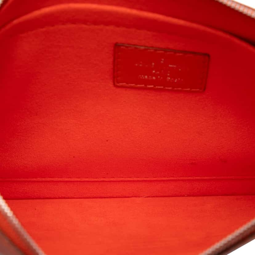 Louis Vuitton Epi Neverfull Pouch Orange Leather Very good condition - Model View
