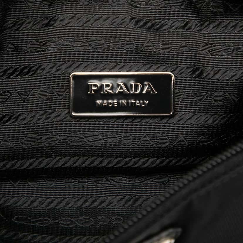 Prada Tessuto Multi Pocket Belt Bag Black Very good condition - Box View