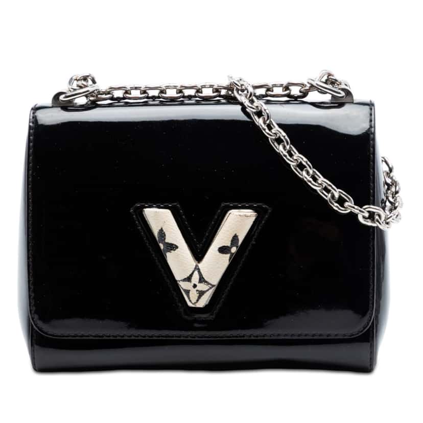 Louis Vuitton Vernis Monogram Twist PM Black Leather Very good condition - Front View