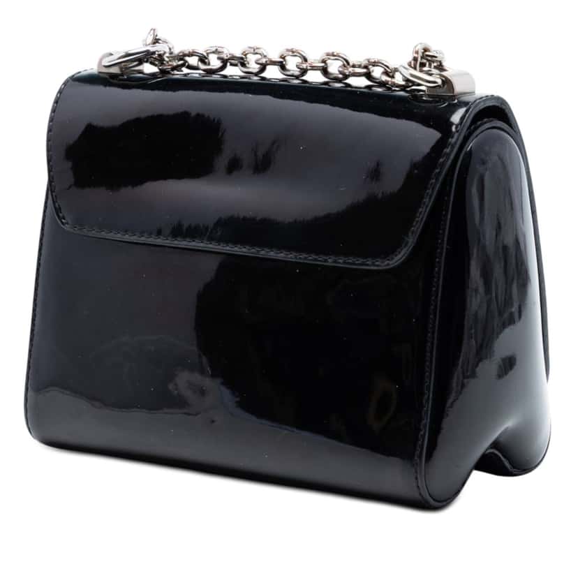 Louis Vuitton Vernis Monogram Twist PM Black Leather Very good condition - Back View