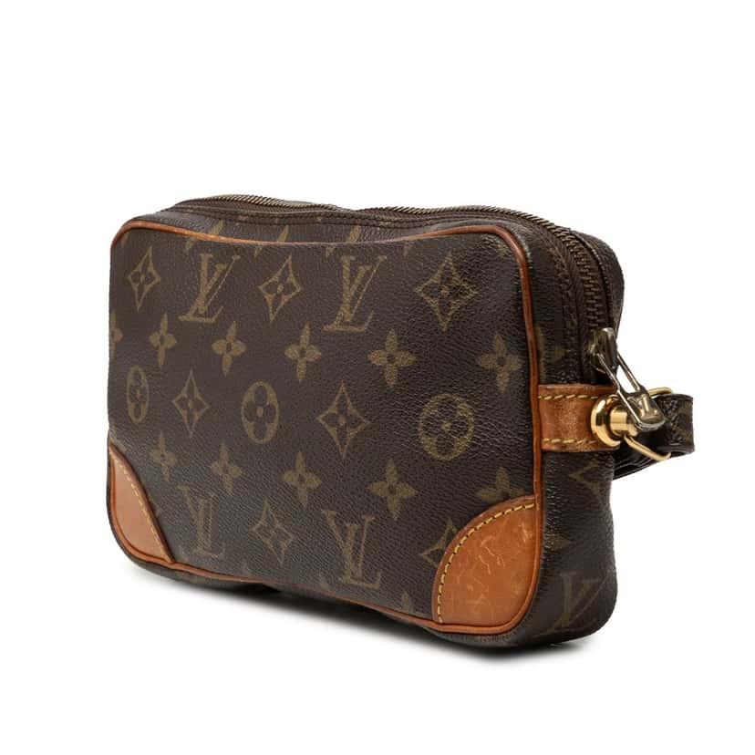Louis Vuitton Monogram Marly Dragonne PM Brown Very good condition - Back View