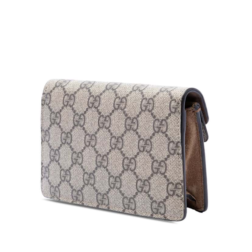 Gucci Mini GG Supreme Dionysus Crossbody Beige Very good condition - Back View