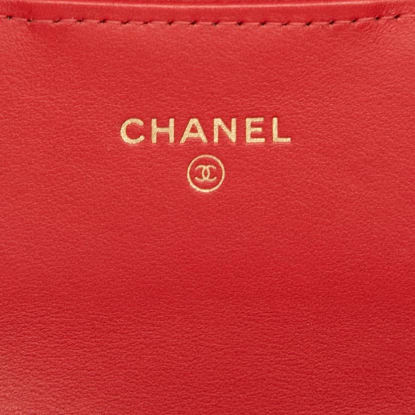 Chanel Quilted Aged Calfskin Reissue 2.55 Clutch with Chain Red Leather Very good condition - Box View