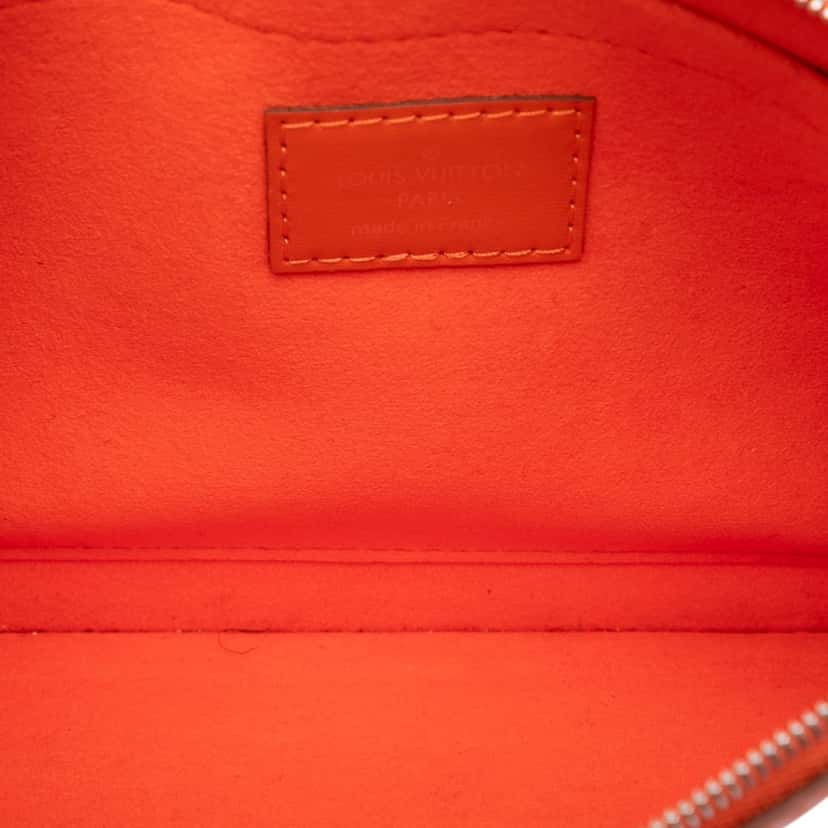 Louis Vuitton Epi Neverfull Pouch Orange Leather Very good condition - Model View
