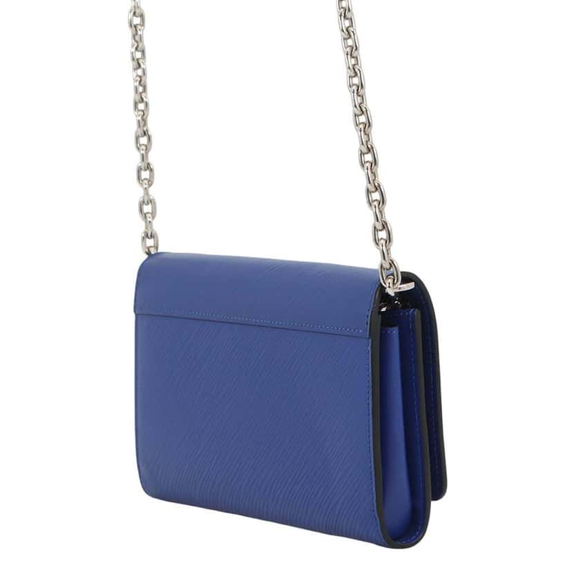 Louis Vuitton Epi Flamingo Twist Wallet On Chain Blue Leather Very good condition - Back View