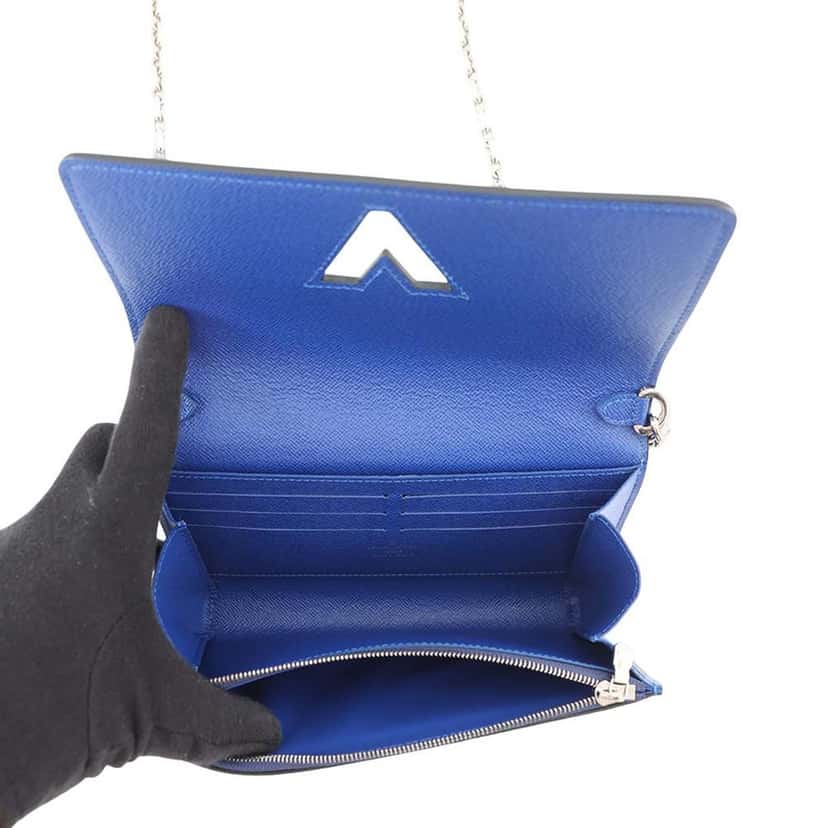 Louis Vuitton Epi Flamingo Twist Wallet On Chain Blue Leather Very good condition - Model View