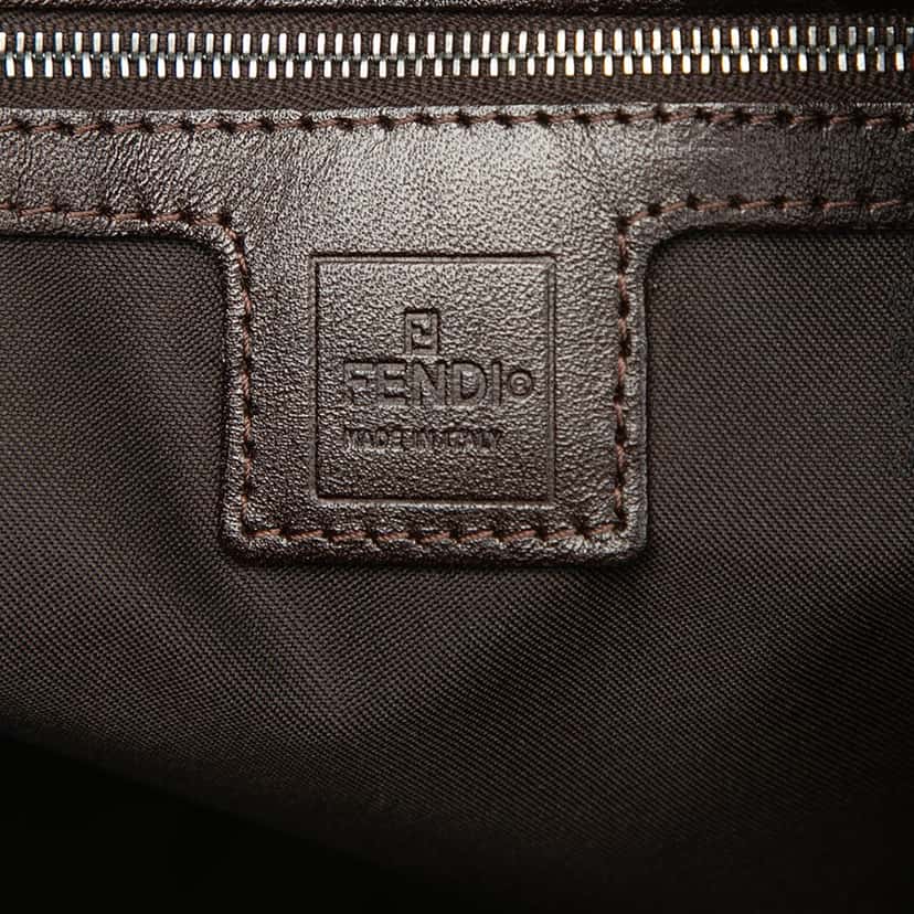 Fendi Zucca Canvas Shoulder Bag Brown Very good condition - Box View
