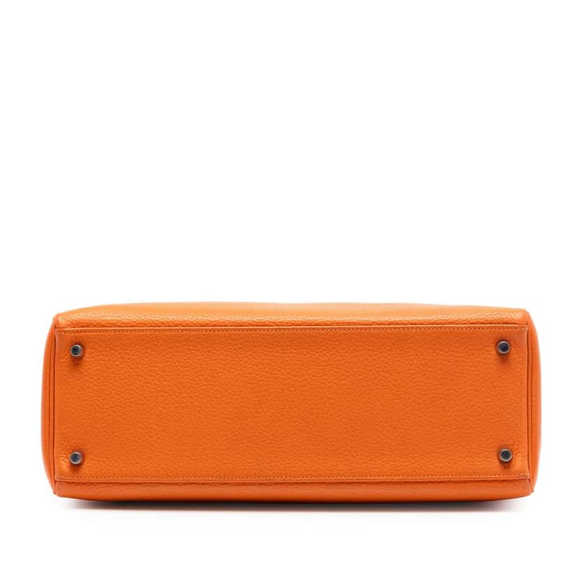 Hermès Togo Kelly II Retourne 35 Orange Leather Very good condition - Inside View