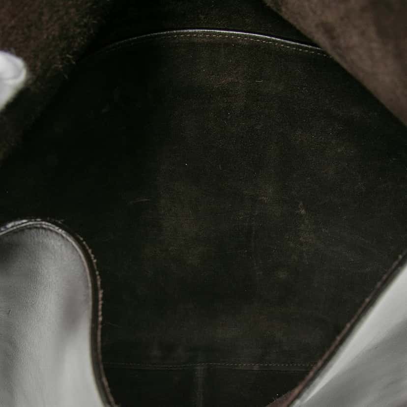 Gucci Leather Horsebit Handbag Brown Leather Very good condition - Model View