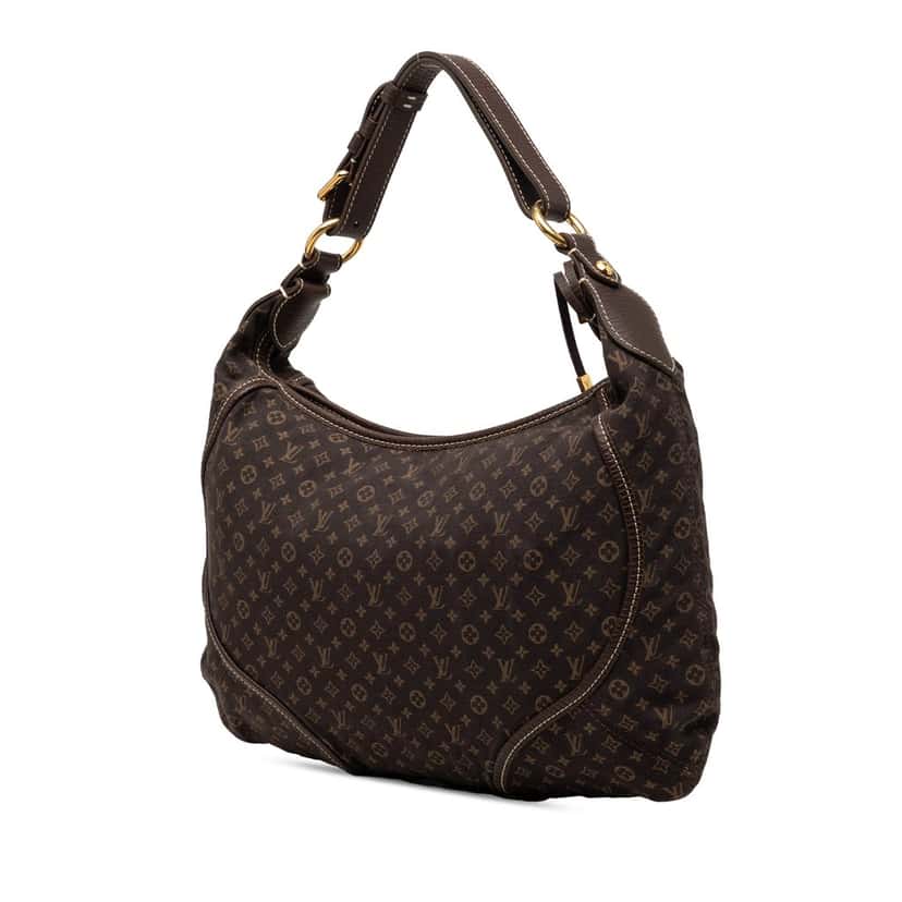 Louis Vuitton Monogram Mini Lin Manon MM Brown Very good condition - Back View