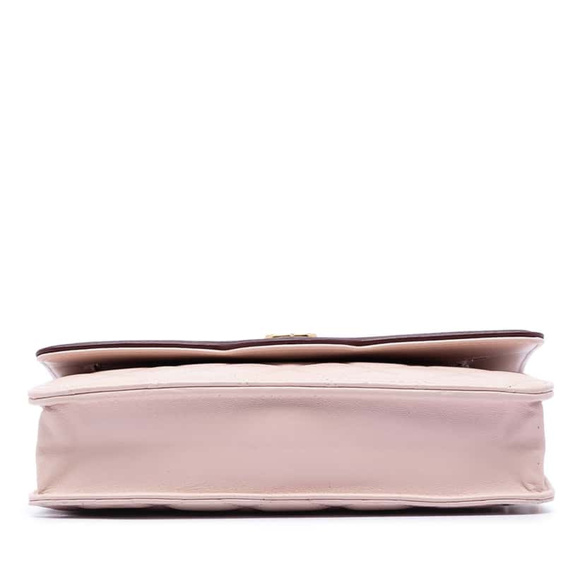 Chanel Mini Quilted Lambskin Two Tone Day Flap Pink Leather Very good condition - Inside View