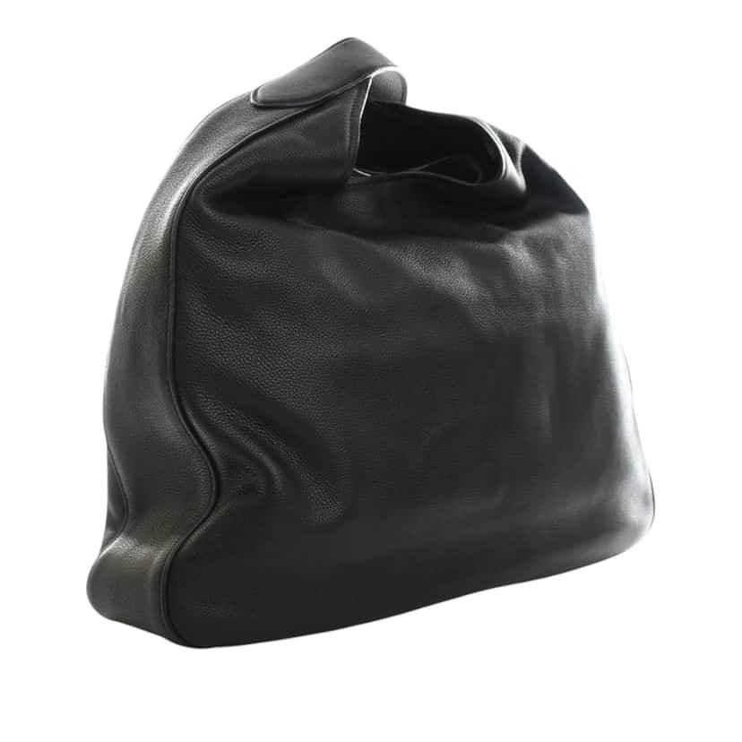 Prada Vitello Corsica Pocket Hobo Black Leather Very good condition - Back View