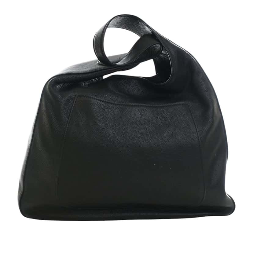 Prada Vitello Corsica Pocket Hobo Black Leather Very good condition - Model View