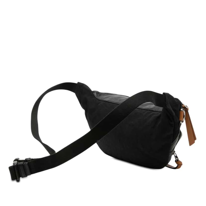 Loewe Nappa Anagram Puffy Belt Bag Black Leather Very good condition - Back View