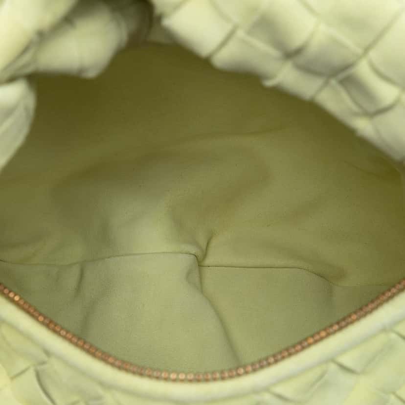Bottega Veneta Teen Suede Intrecciato Jodie Yellow Leather Very good condition - Model View