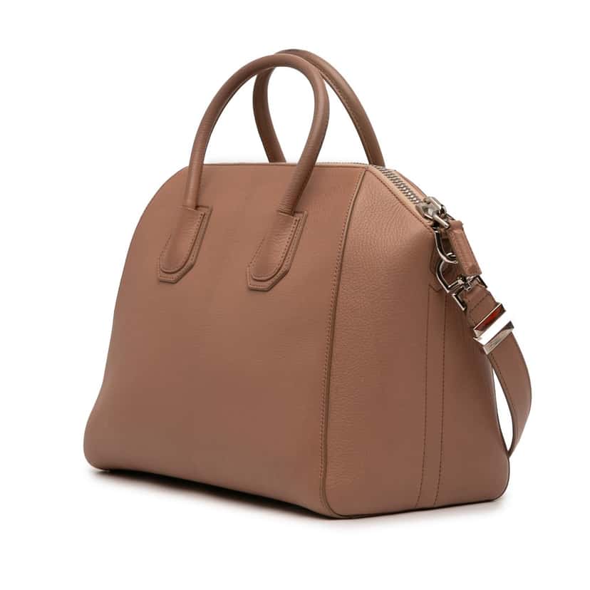 Givenchy Medium Goatskin Antigona Satchel Brown Leather Very good condition - Back View