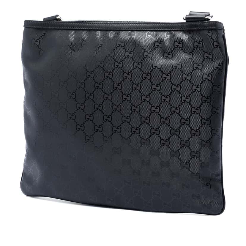 Gucci Fiat 500 Medium GG Imprime Web Messenger Bag Black Very good condition - Back View