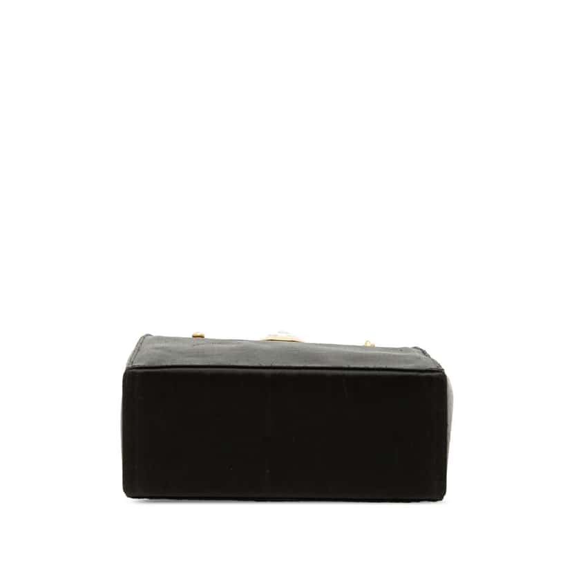 Celine Satin Starball Chain Top Handle Bag Black Very good condition - Inside View