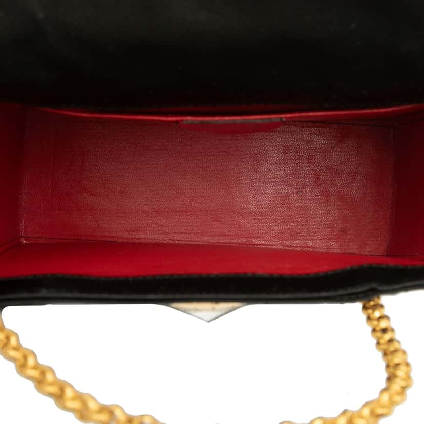 Celine Satin Starball Chain Top Handle Bag Black Very good condition - Model View