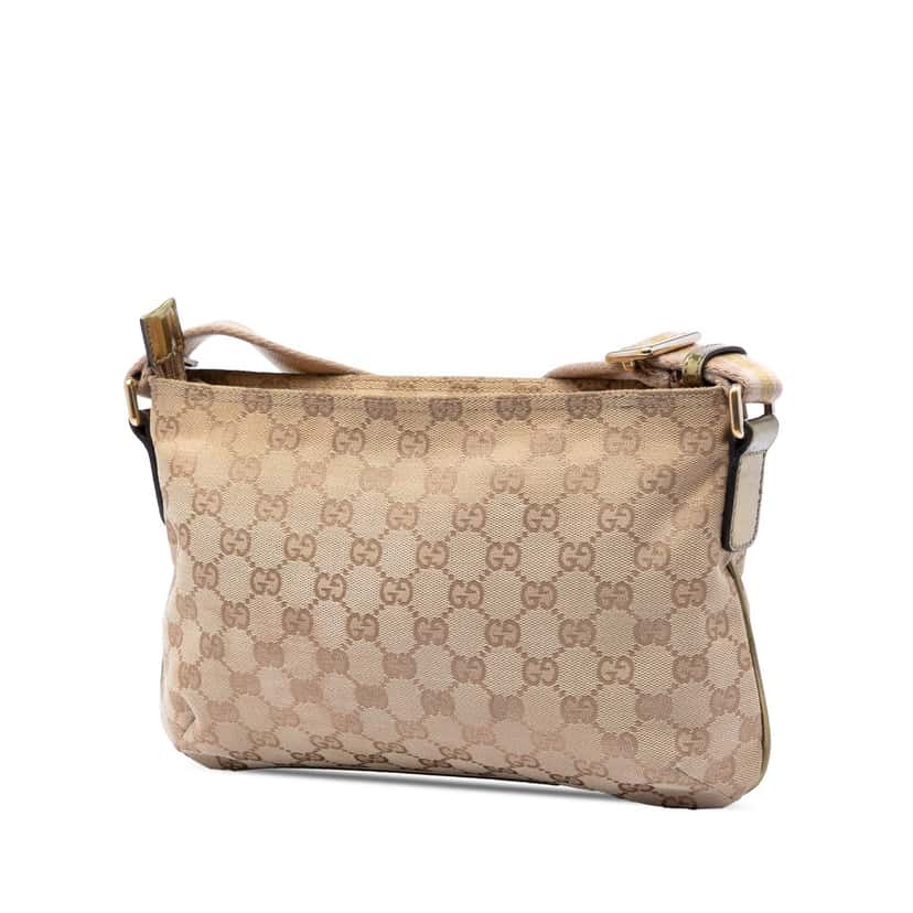 Gucci GG Canvas Web Crossbody Beige Very good condition - Back View