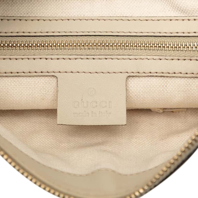 Gucci Guccissima Mayfair Crossbody Beige Leather Very good condition - Box View