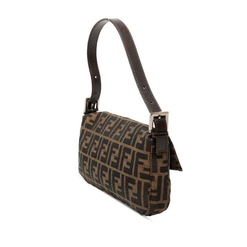 Fendi Zucca Canvas Baguette Brown Very good condition - Back View