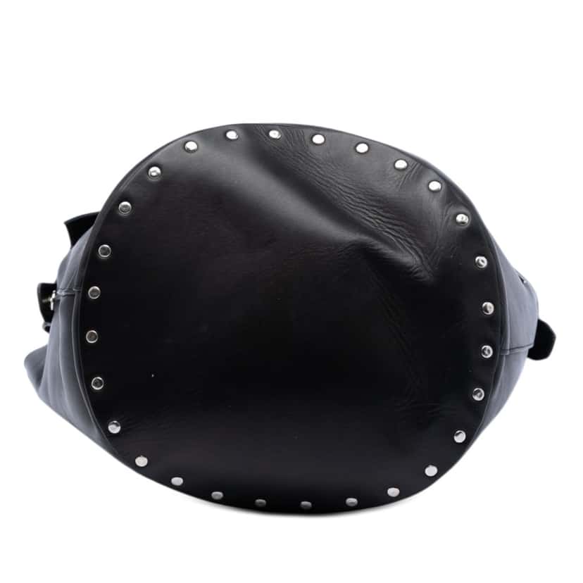 Celine Leather Biker Bucket Bag Black Leather Very good condition - Inside View