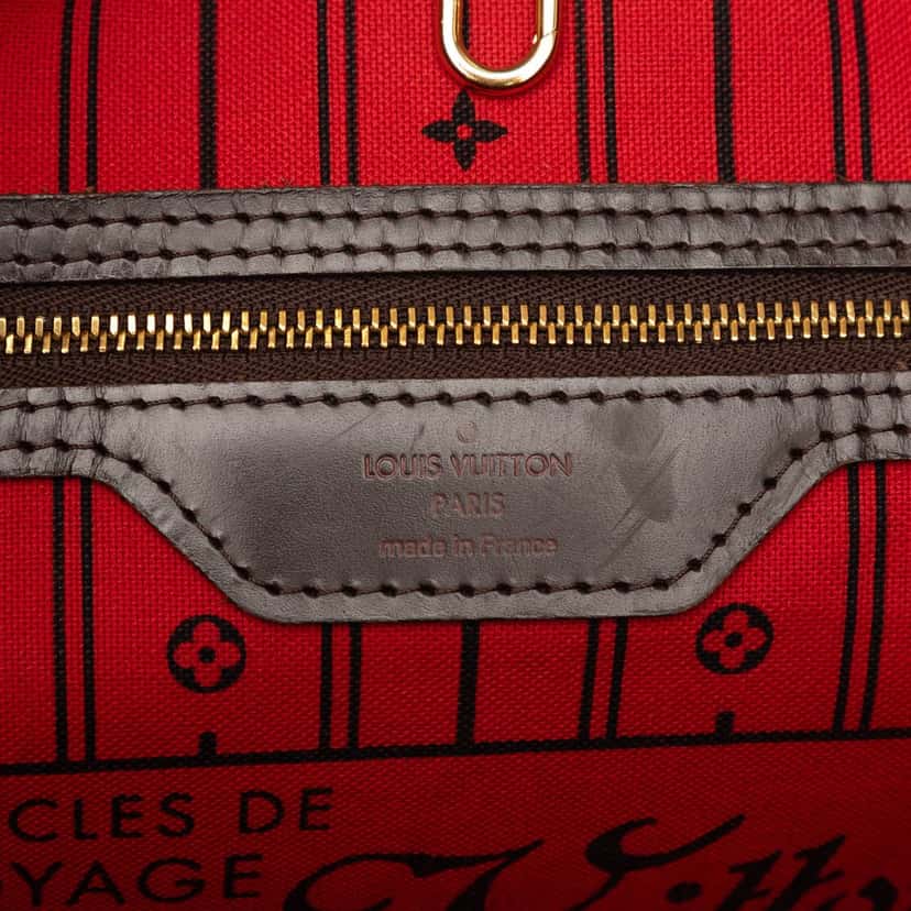 Louis Vuitton Damier Ebene Neverfull MM Brown Very good condition - Box View