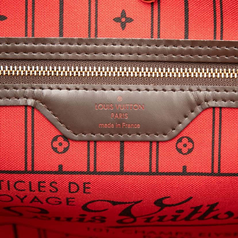 Louis Vuitton Damier Ebene Neverfull MM Brown Very good condition - Box View