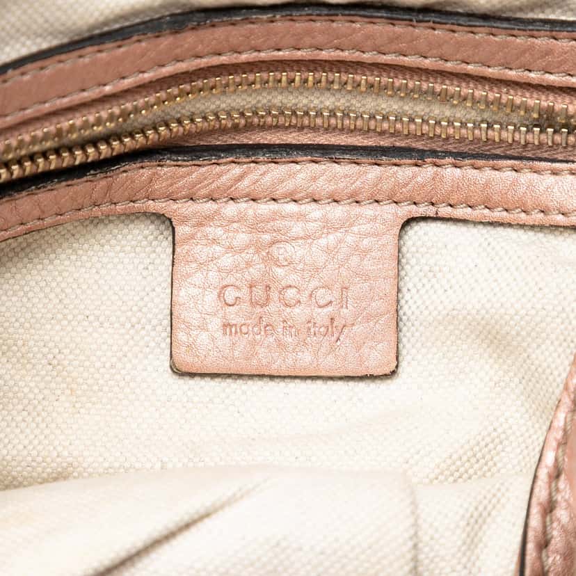 Gucci GG Canvas Bella Flap Satchel Beige Very good condition - Box View