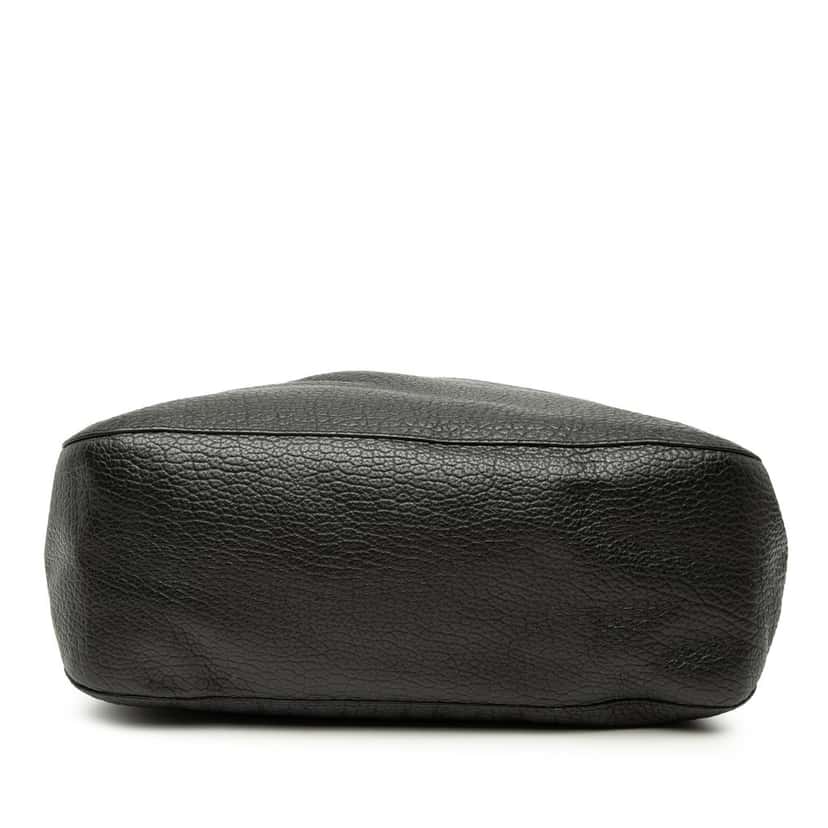 Burberry Grained Calfskin Heritage Ledbury Convertible Hobo Black Leather Very good condition - Inside View