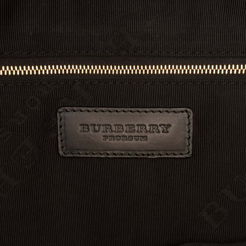 Burberry Medium Leather and Canvas Geometric Tapestry Milverton Bag Red Very good condition - Box View