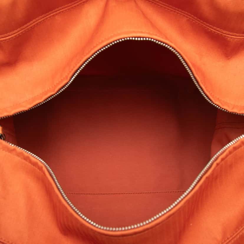 Hermès Toile Acapulco MM Tote Orange Very good condition - Model View