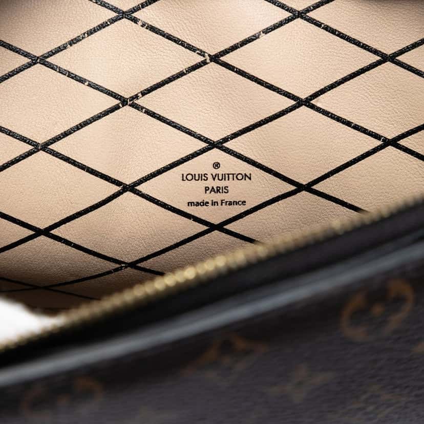 Louis Vuitton Monogram Reverse Trunk Clutch Brown Very good condition - Box View