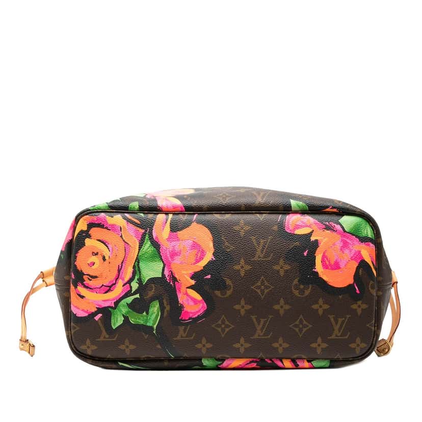 Louis Vuitton Monogram Roses Neverfull MM Brown Very good condition - Inside View