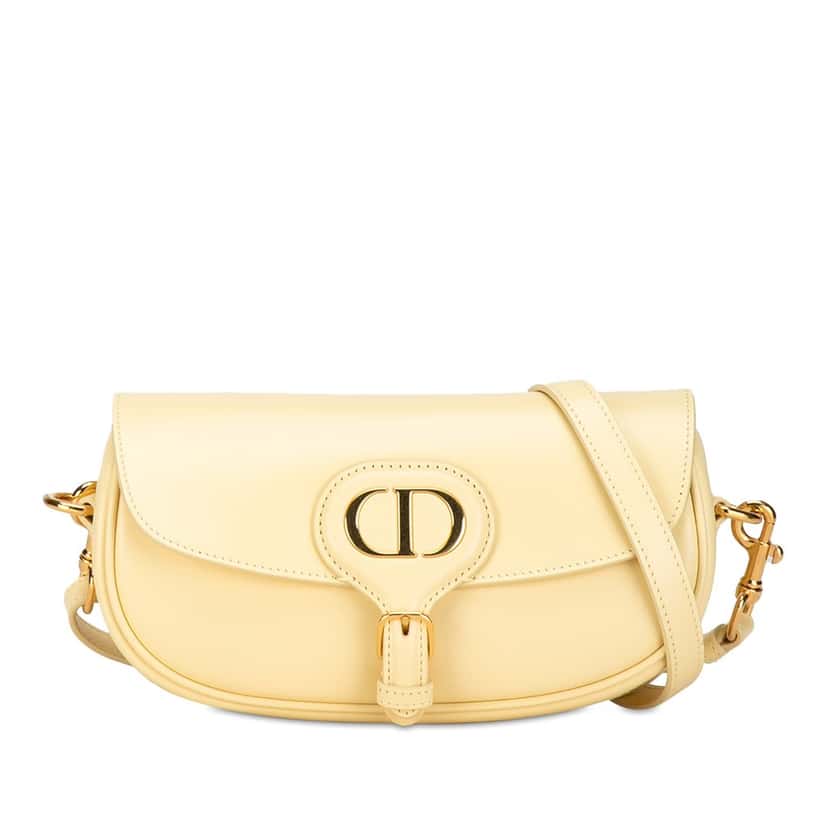 Dior Calfskin Bobby East West Crossbody Yellow Leather Very good condition - Front View