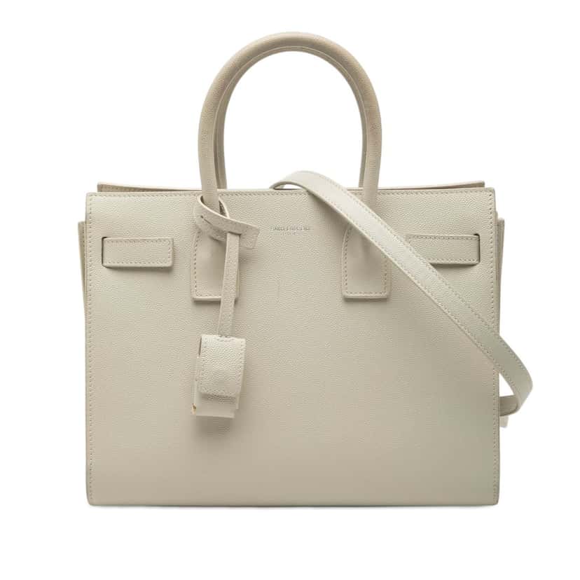 Saint Laurent Baby Grained Calfskin Sac de Jour Satchel Other Leather Very good condition - Front View