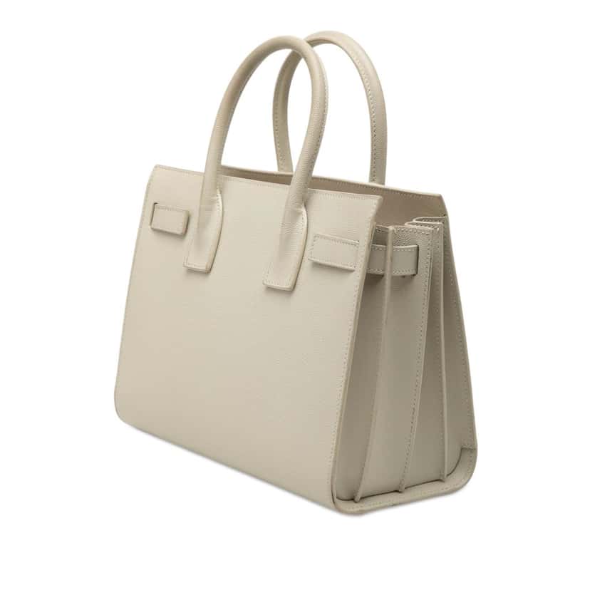 Saint Laurent Baby Grained Calfskin Sac de Jour Satchel Other Leather Very good condition - Back View