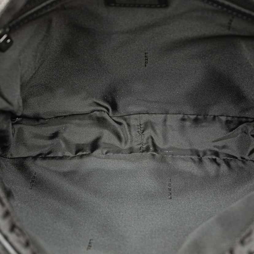 Fendi Zucchino Canvas Crossbody Black Very good condition - Model View