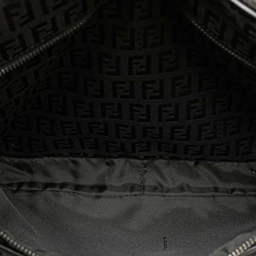 Fendi Zucchino Canvas Crossbody Black Very good condition - Box View