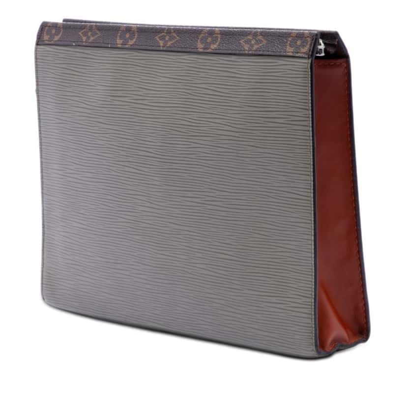 Louis Vuitton Epi Pochette Voyage MM Brown Leather Very good condition - Back View