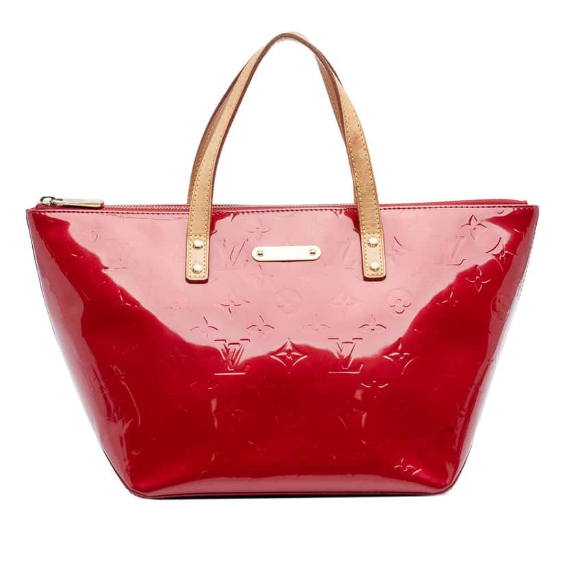 Louis Vuitton Monogram Vernis Bellevue PM Red Leather Very good condition - Front View