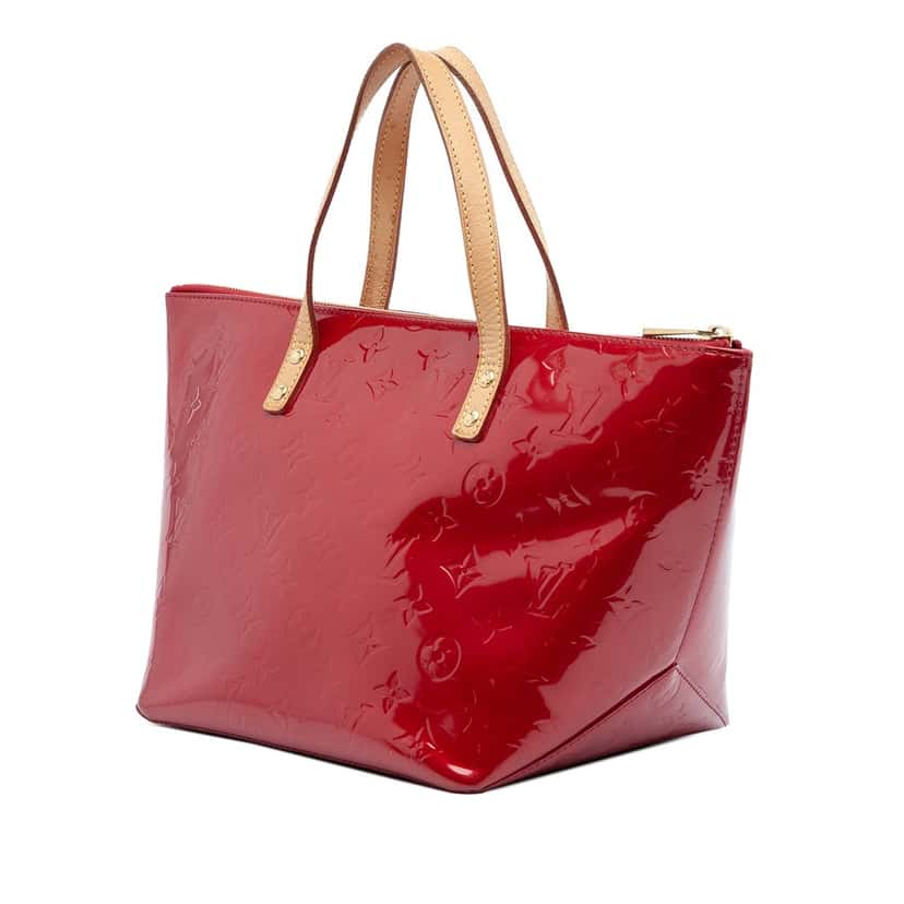 Louis Vuitton Monogram Vernis Bellevue PM Red Leather Very good condition - Back View