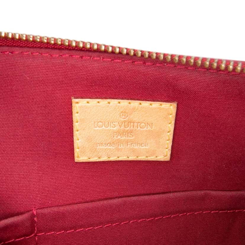Louis Vuitton Monogram Vernis Bellevue PM Red Leather Very good condition - Box View