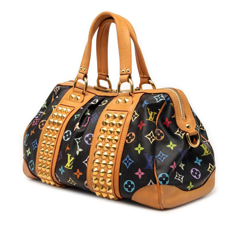 Louis Vuitton Monogram Multicolore Courtney MM Black Very good condition - Back View