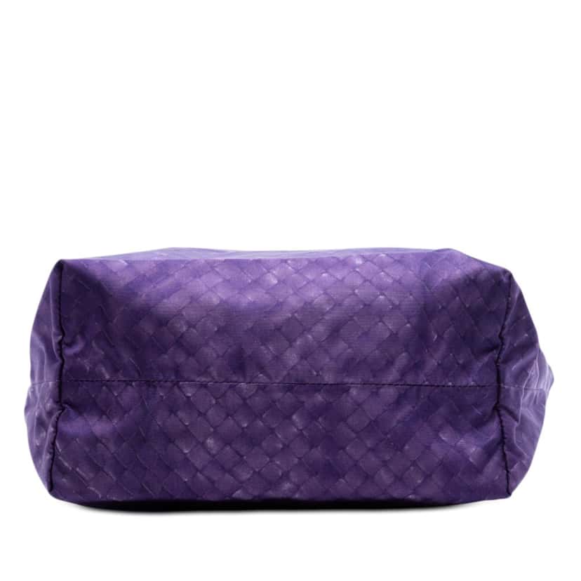 Bottega Veneta Nylon Intrecciolusion Vertical Tote Purple Very good condition - Inside View